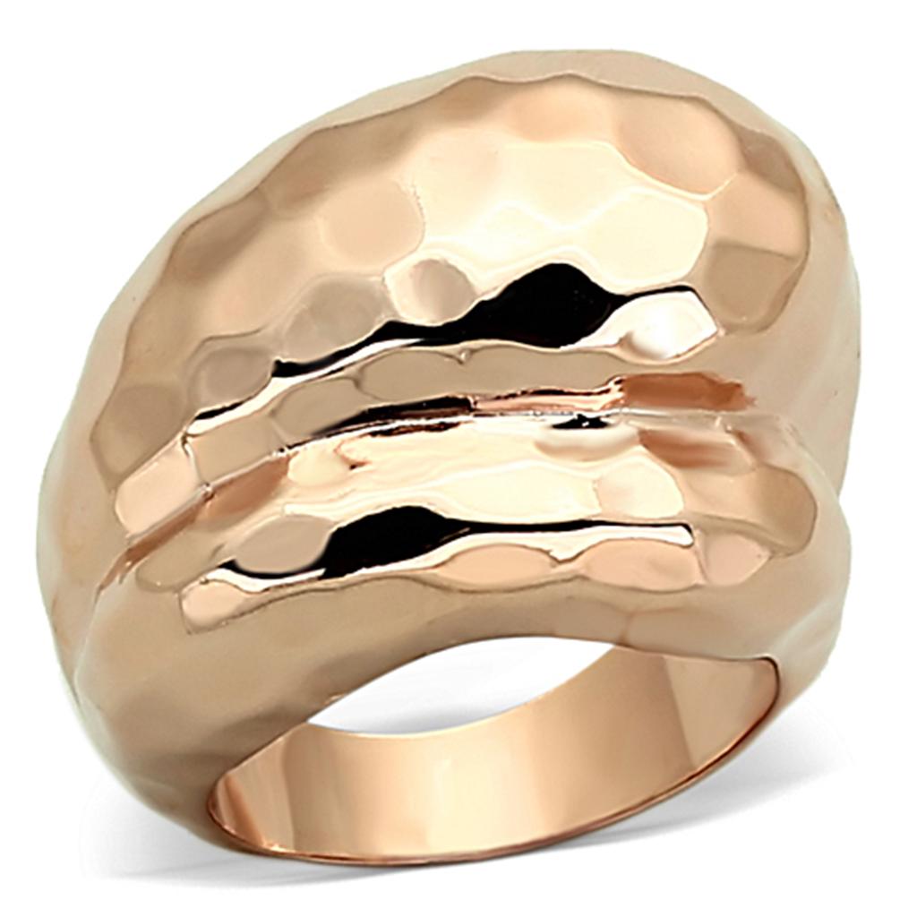 JCEA901 Rose Gold Brass Ring with No Stone