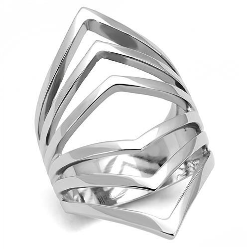 JCE3144 High polished (no plating) Stainless Steel Ring with No Stone